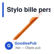 Stylo bille personnalisable opaque 14,5 cm rose ou orange avec logo - Cosmo - Miniature 8
