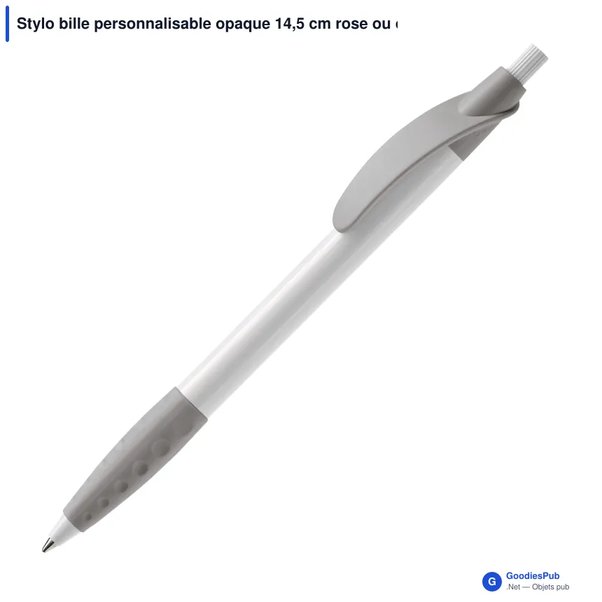 Stylo bille personnalisable opaque 14,5 cm rose ou orange avec logo - Cosmo - Image 9