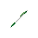 Variante Blanc / vert - Stylo bille personnalisable opaque 14,5 cm rose ou orange avec logo - Cosmo