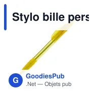 Stylo bille personnalisable transparent 14,5 cm tampographie avec logo - Cosmo - Miniature 3