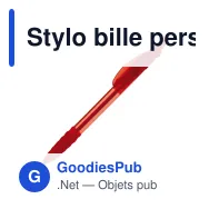Stylo bille personnalisable transparent 14,5 cm tampographie avec logo - Cosmo - Miniature 4