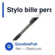 Stylo bille personnalisable transparent 14,5 cm tampographie avec logo - Cosmo - Miniature 5
