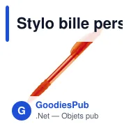 Stylo bille personnalisable transparent 14,5 cm tampographie avec logo - Cosmo - Miniature 6