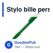 Stylo bille personnalisable transparent 14,5 cm tampographie avec logo - Cosmo - Miniature 7