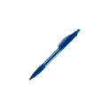 Variante Bleu transparent - Stylo bille personnalisable transparent 14,5 cm tampographie avec logo - Cosmo