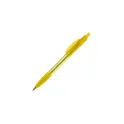 Variante Transparent Jaune - Stylo bille personnalisable transparent 14,5 cm tampographie avec logo - Cosmo