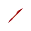 Variante Transparent Rouge - Stylo bille personnalisable transparent 14,5 cm tampographie avec logo - Cosmo