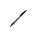 Variante Transparent Noir - Stylo bille personnalisable transparent 14,5 cm tampographie avec logo - Cosmo