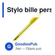 Stylo bille personnalisable transparent 14,5 cm impression 3D avec logo - Cosmo - Miniature 5