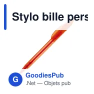 Stylo bille personnalisable transparent 14,5 cm impression 3D avec logo - Cosmo - Miniature 6