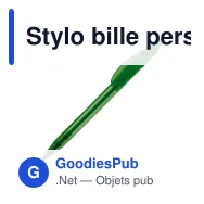 Stylo bille personnalisable transparent 14,5 cm impression 3D avec logo - Cosmo - Miniature 7
