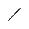 Variante Transparent Noir - Stylo bille personnalisable transparent 14,5 cm impression 3D avec logo - Cosmo