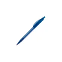 Variante Bleu transparent - Stylo bille personnalisable transparent 14,5 cm impression 3D avec logo - Cosmo