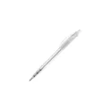 Variante Transparent Blanc - Stylo bille personnalisable transparent 14,5 cm impression 3D avec logo - Cosmo