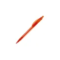 Variante Transparent Orange - Stylo bille personnalisable transparent 14,5 cm impression 3D avec logo - Cosmo