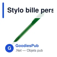 Stylo bille personnalisable transparent 14,7 cm avec logo - Cosmo - Miniature 2