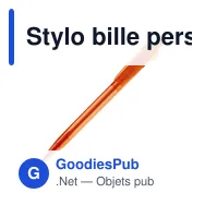 Stylo bille personnalisable transparent 14,7 cm avec logo - Cosmo - Miniature 4