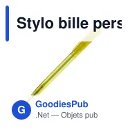 Stylo bille personnalisable transparent 14,7 cm avec logo - Cosmo - Miniature 6