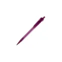 Variante Transparent Pourple - Stylo bille personnalisable transparent 14,7 cm avec logo - Cosmo