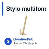 Stylo multifonction personnalisable en bambou avec logo - Pikford - Miniature 3
