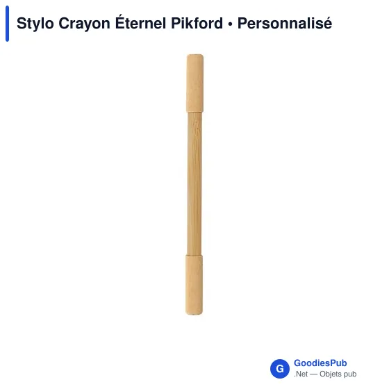 Stylo multifonction personnalisable en bambou avec logo - Pikford - Image 4
