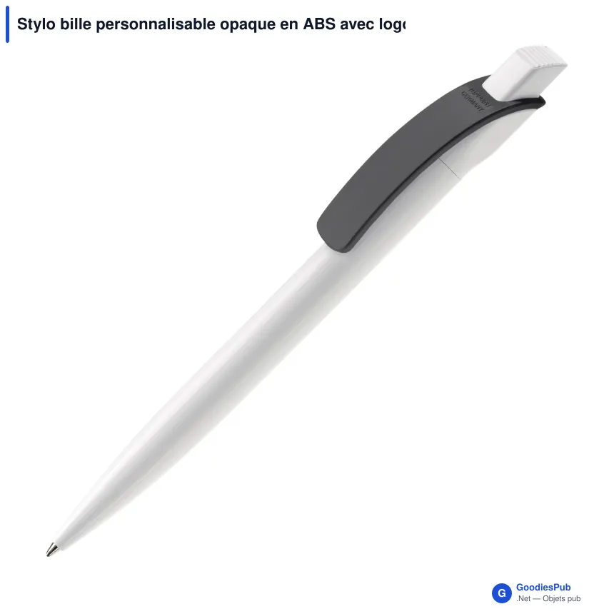 Stylo bille personnalisable opaque en ABS avec logo - Cube Opaque - Image 11