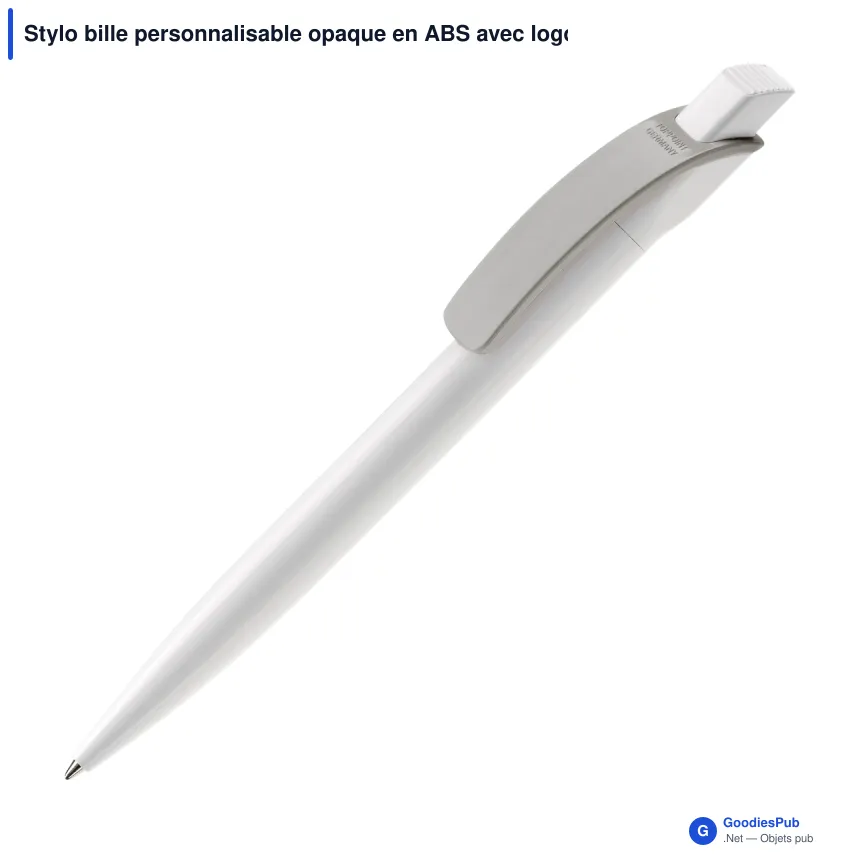 Stylo bille personnalisable opaque en ABS avec logo - Cube Opaque - Image 12