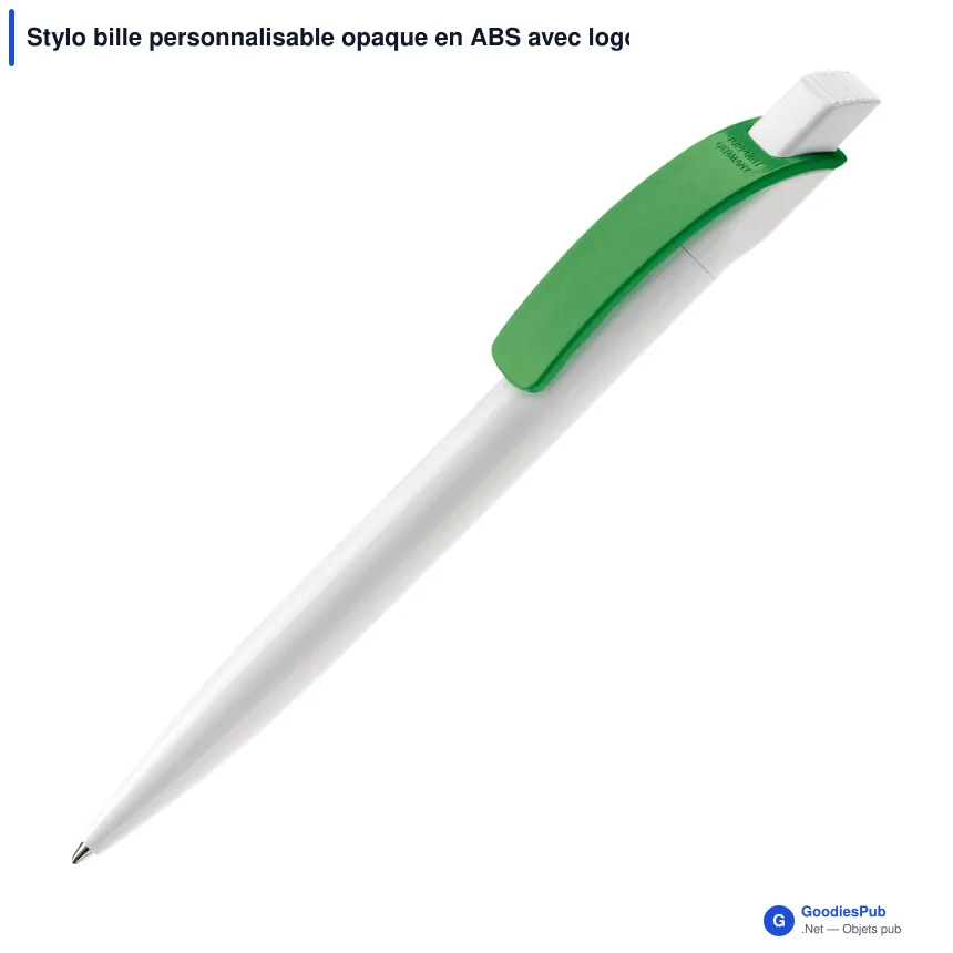 Stylo bille personnalisable opaque en ABS avec logo - Cube Opaque - Image 3