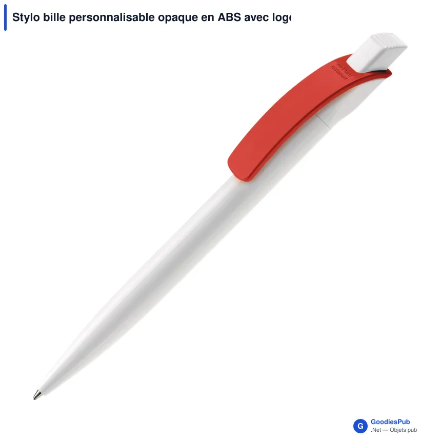 Stylo bille personnalisable opaque en ABS avec logo - Cube Opaque - Image 4