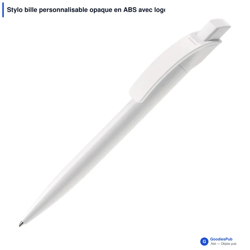 Stylo bille personnalisable opaque en ABS avec logo - Cube Opaque - Image 6