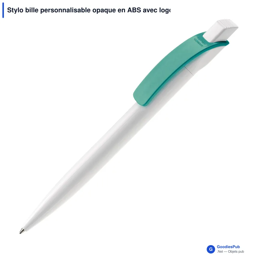 Stylo bille personnalisable opaque en ABS avec logo - Cube Opaque - Image 7