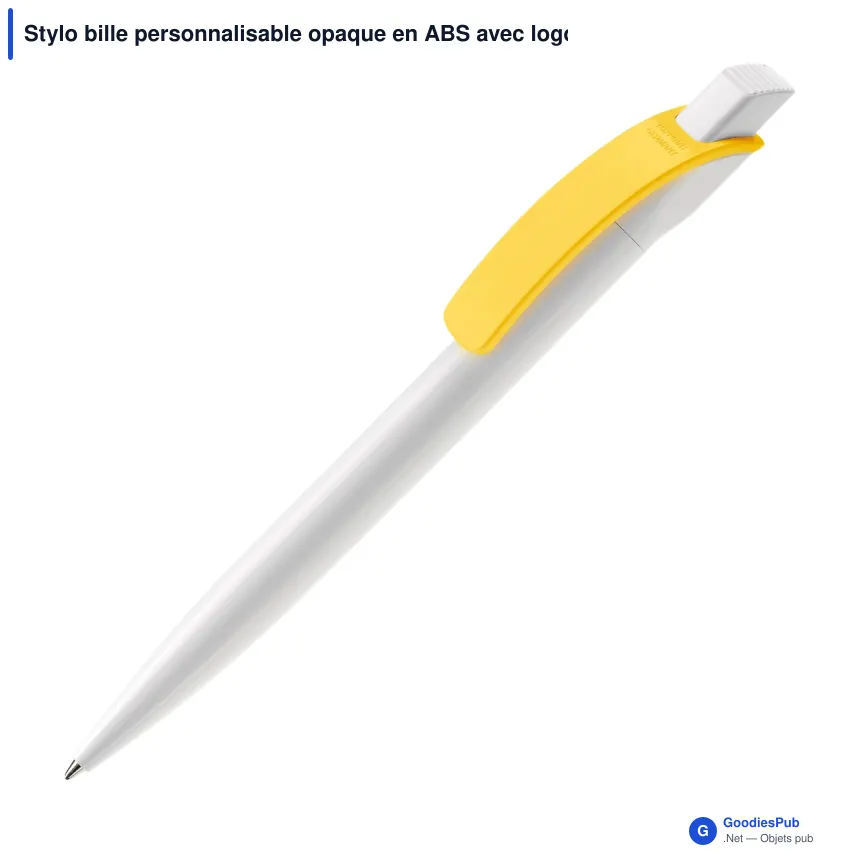 Stylo bille personnalisable opaque en ABS avec logo - Cube Opaque - Image 10
