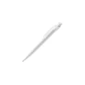 Variante Blanc / Blanc - Stylo bille personnalisable opaque en ABS avec logo - Cube Opaque