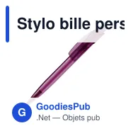 Stylo bille personnalisable transparent en ABS avec logo - Cube Transparent - Miniature 4
