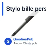 Stylo bille personnalisable transparent en ABS avec logo - Cube Transparent - Miniature 5