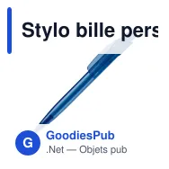 Stylo bille personnalisable transparent en ABS avec logo - Cube Transparent - Miniature 6