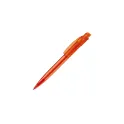 Variante Transparent Orange - Stylo bille personnalisable transparent en ABS avec logo - Cube Transparent