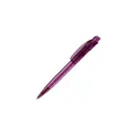 Variante Transparent Pourple - Stylo bille personnalisable transparent en ABS avec logo - Cube Transparent