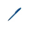 Variante Bleu transparent - Stylo bille personnalisable transparent en ABS avec logo - Cube Transparent
