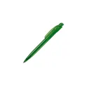 Variante Transparent vert - Stylo bille personnalisable transparent en ABS avec logo - Cube Transparent