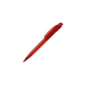 Variante Transparent Rouge - Stylo bille personnalisable transparent en ABS avec logo - Cube Transparent