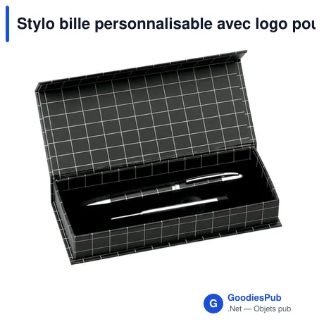 Stylo bille personnalisable avec logo pour entreprises