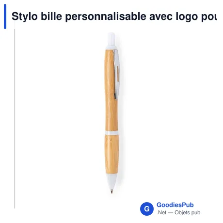 Stylo bille personnalisable avec logo pour entreprises
