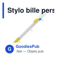 Stylo bille personnalisable en ABS couleurs combinées avec logo - Deniro Combi - Miniature 2