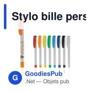 Stylo bille personnalisable opaque en ABS avec logo - Deniro Opaque - Miniature 1