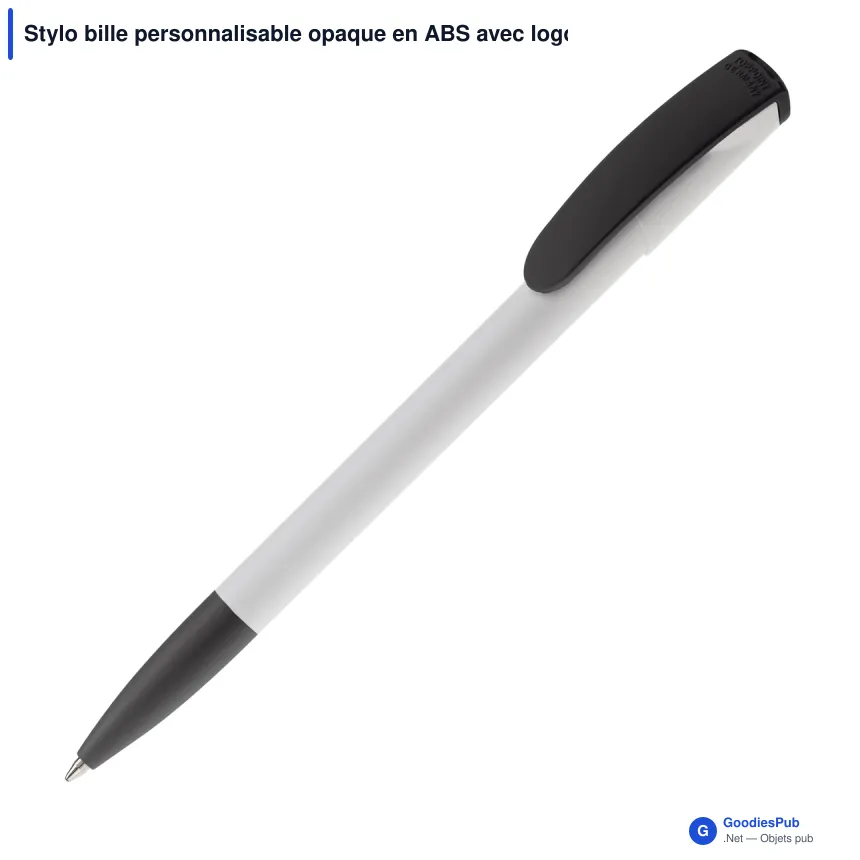 Stylo bille personnalisable opaque en ABS avec logo - Deniro Opaque - Image 2