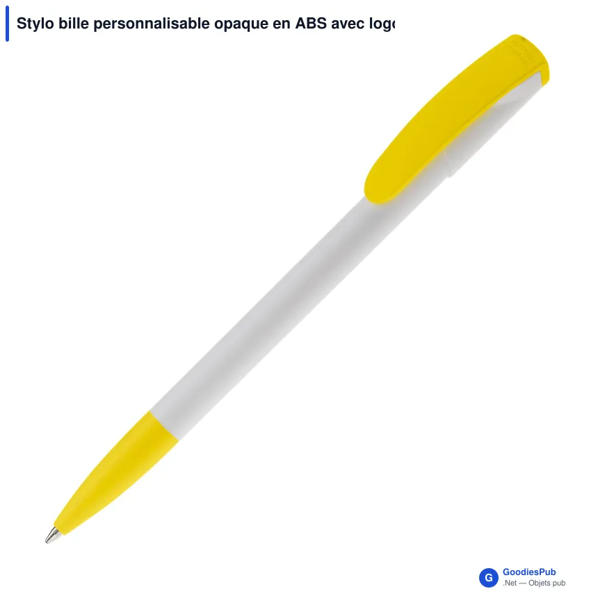 Stylo bille personnalisable opaque en ABS avec logo - Deniro Opaque - Image 3