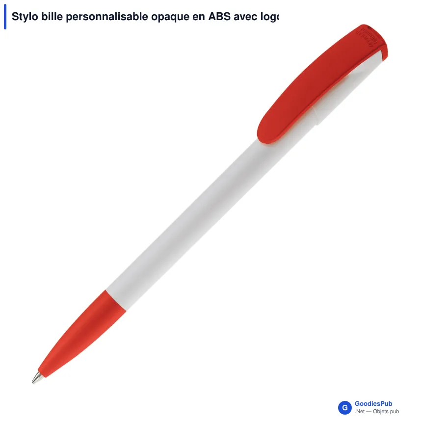 Stylo bille personnalisable opaque en ABS avec logo - Deniro Opaque - Image 4