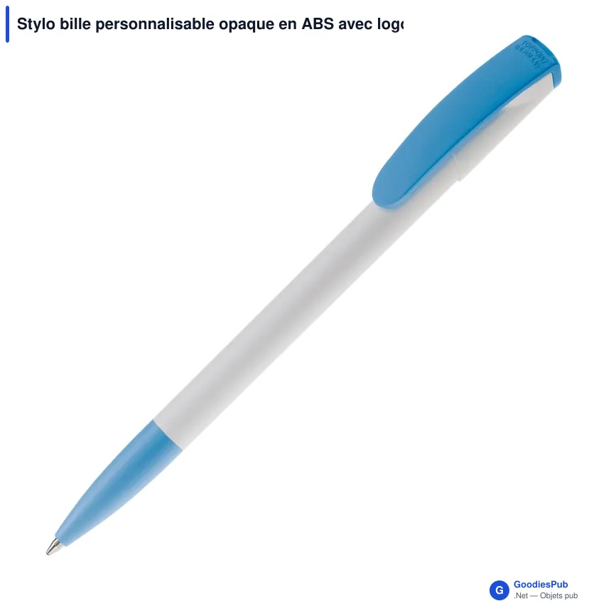 Stylo bille personnalisable opaque en ABS avec logo - Deniro Opaque - Image 5