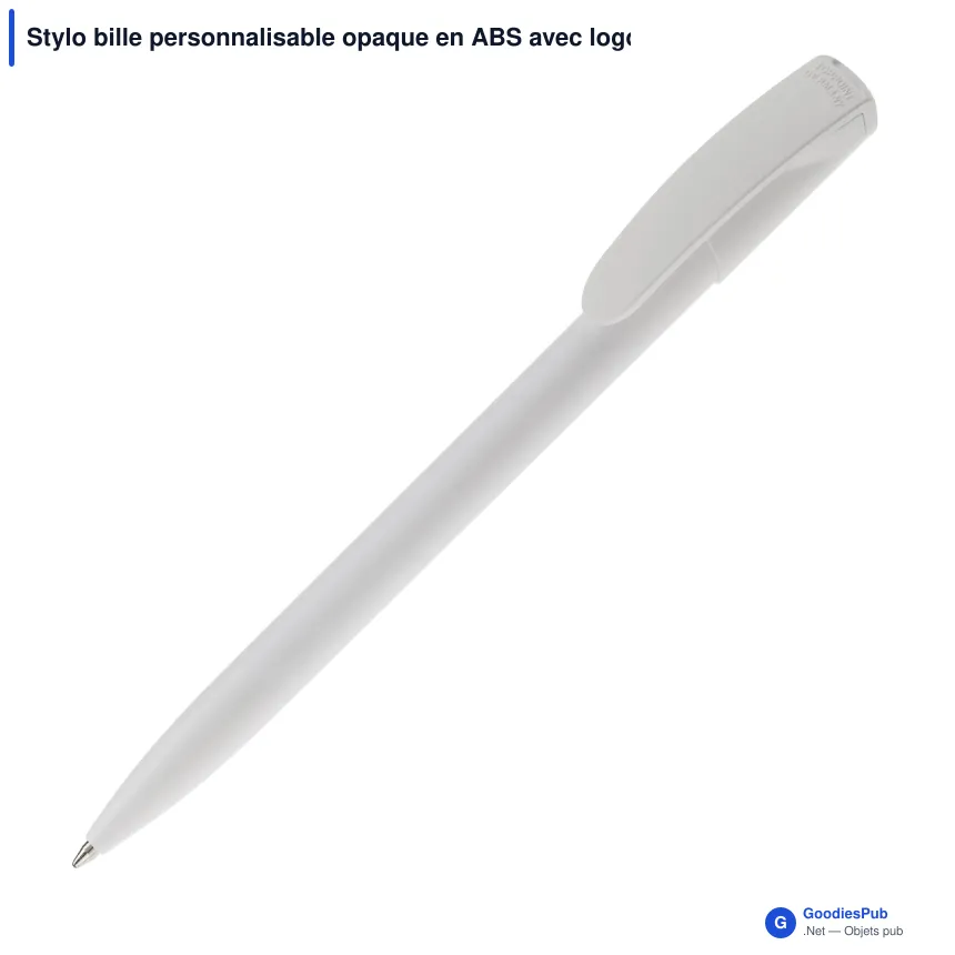 Stylo bille personnalisable opaque en ABS avec logo - Deniro Opaque - Image 8